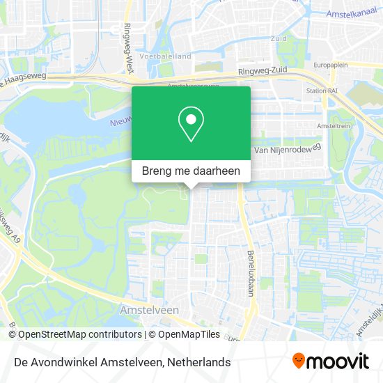 De Avondwinkel Amstelveen kaart