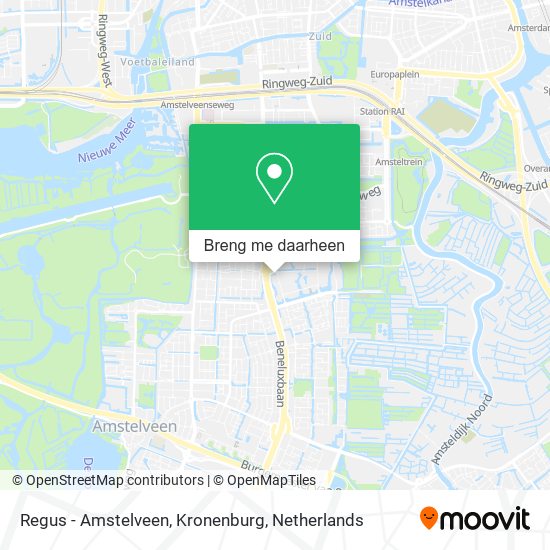 Regus - Amstelveen, Kronenburg kaart