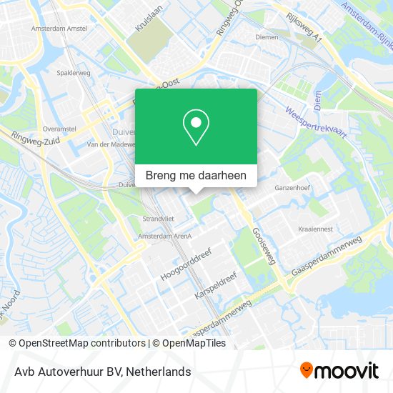 Avb Autoverhuur BV kaart