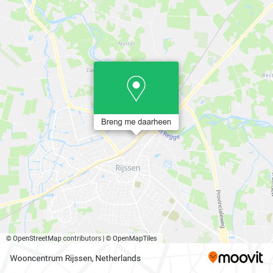 Wooncentrum Rijssen kaart