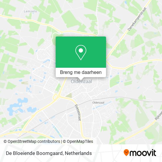 De Bloeiende Boomgaard kaart