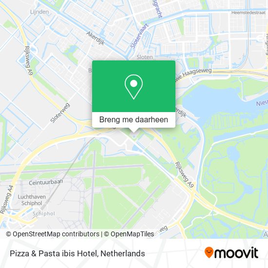 Pizza & Pasta ibis Hotel kaart