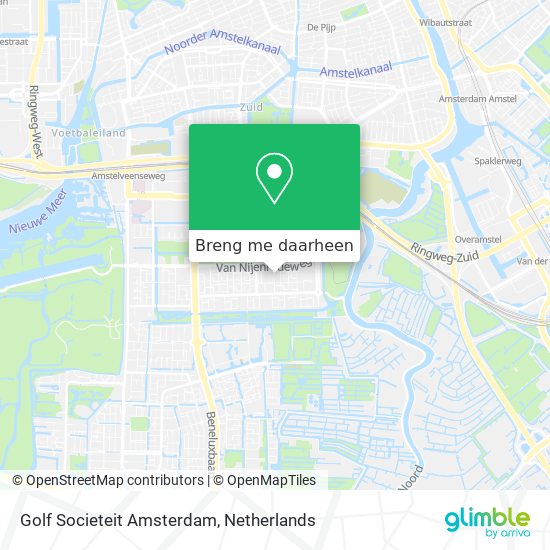 Golf Societeit Amsterdam kaart