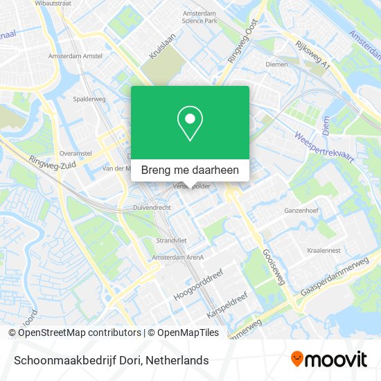 Schoonmaakbedrijf Dori kaart