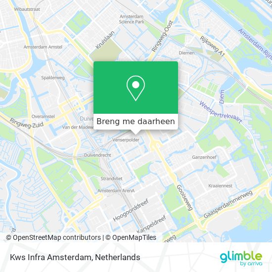 Kws Infra Amsterdam kaart