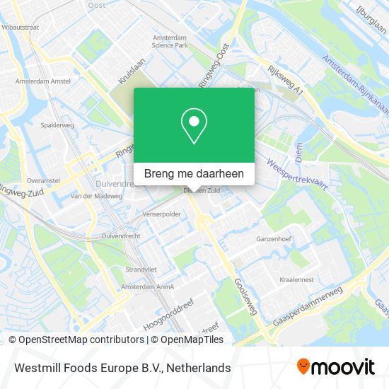 Westmill Foods Europe B.V. kaart