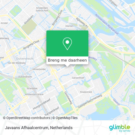 Javaans Afhaalcentrum kaart