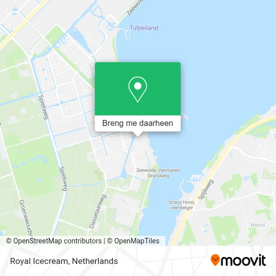 Royal Icecream kaart