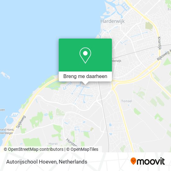 Autorijschool Hoeven kaart