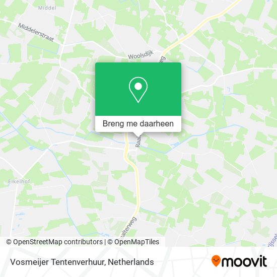 Vosmeijer Tentenverhuur kaart