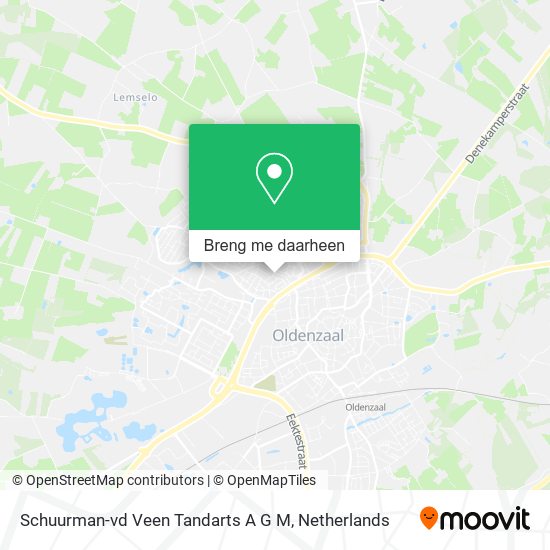 Schuurman-vd Veen Tandarts A G M kaart