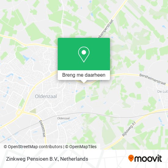 Zinkweg Pensioen B.V. kaart