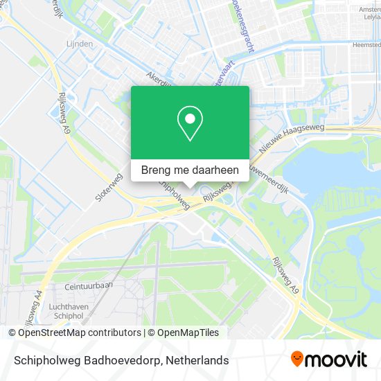 Schipholweg Badhoevedorp kaart
