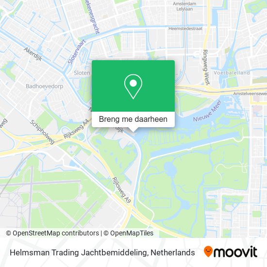 Helmsman Trading Jachtbemiddeling kaart