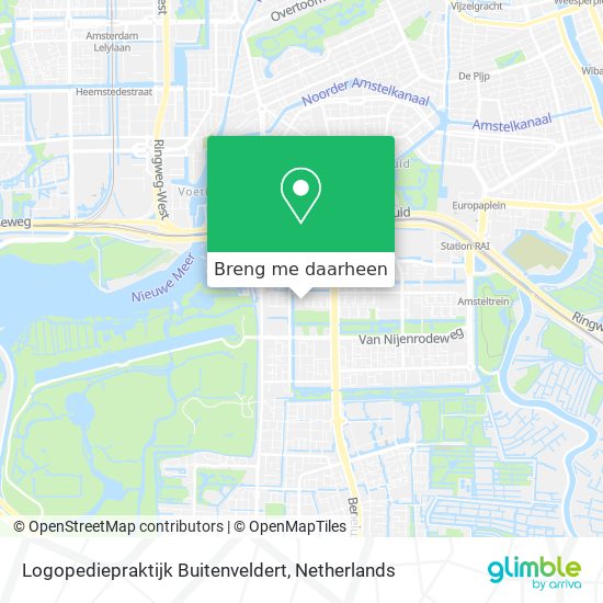 Logopediepraktijk Buitenveldert kaart