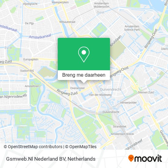 Gsmweb.Nl Nederland BV kaart