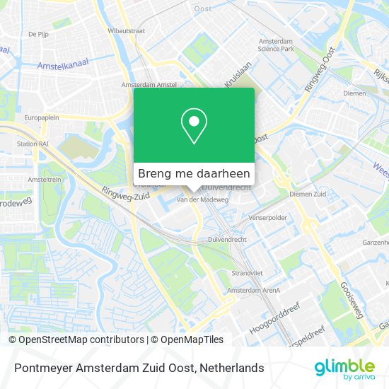 Pontmeyer Amsterdam Zuid Oost kaart