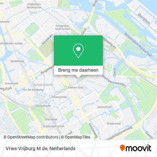Vries-Vrijburg M de kaart
