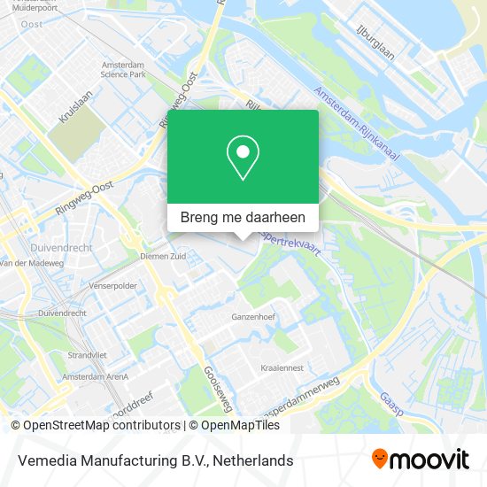Vemedia Manufacturing B.V. kaart