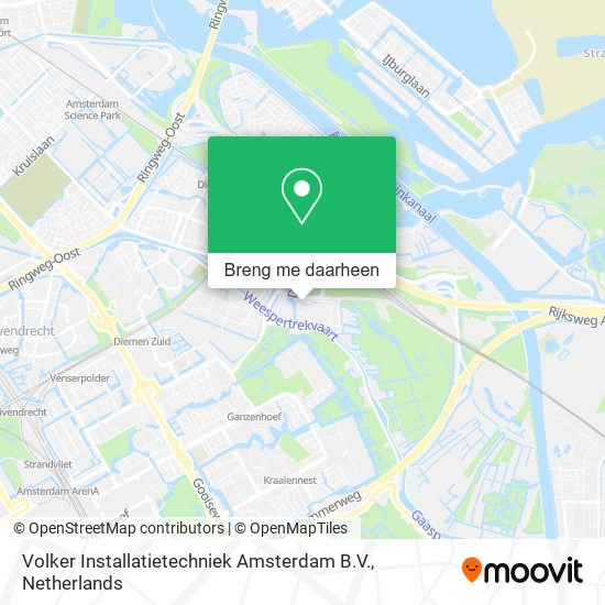 Volker Installatietechniek Amsterdam B.V. kaart