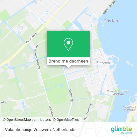 Vakantiehuisje Veluwem kaart