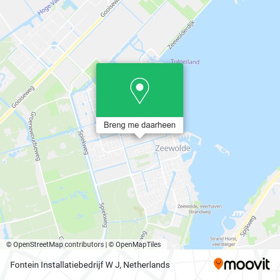 Fontein Installatiebedrijf W J kaart