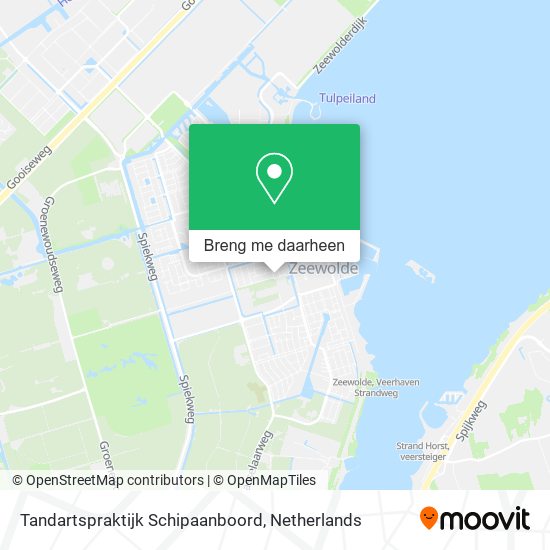 Tandartspraktijk Schipaanboord kaart