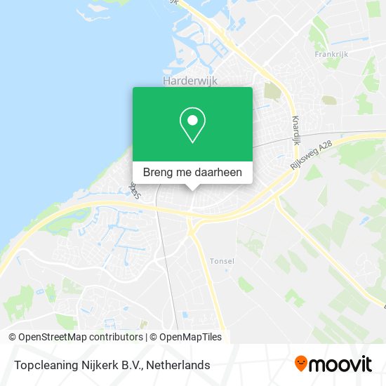 Topcleaning Nijkerk B.V. kaart