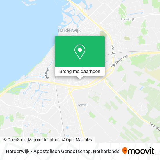 Harderwijk - Apostolisch Genootschap kaart