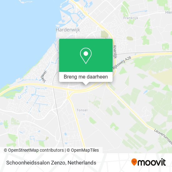 Schoonheidssalon Zenzo kaart