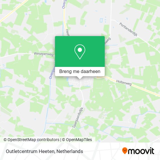 Outletcentrum Heeten kaart