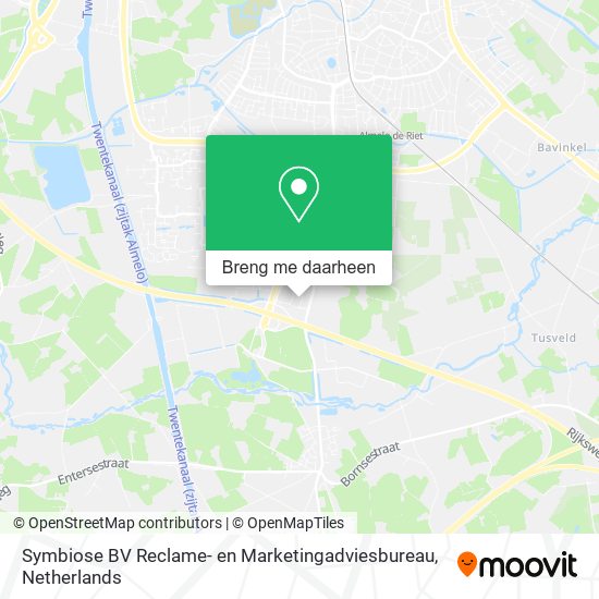 Symbiose BV Reclame- en Marketingadviesbureau kaart