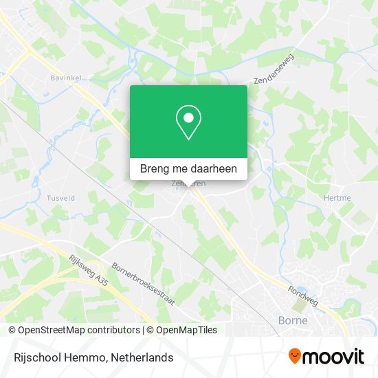 Rijschool Hemmo kaart