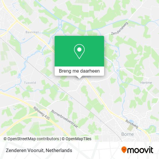 Zenderen Vooruit kaart