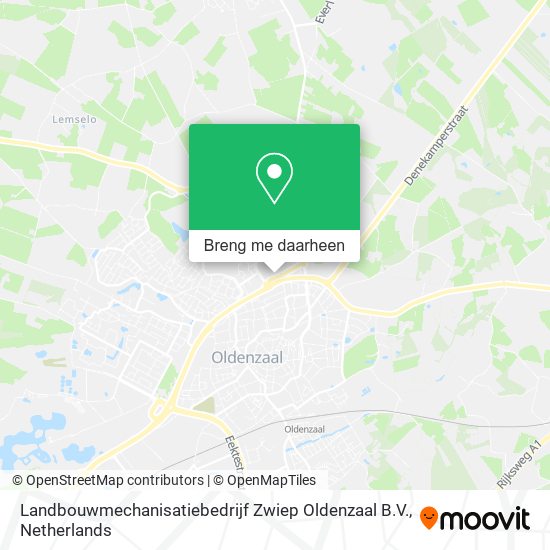 Landbouwmechanisatiebedrijf Zwiep Oldenzaal B.V. kaart