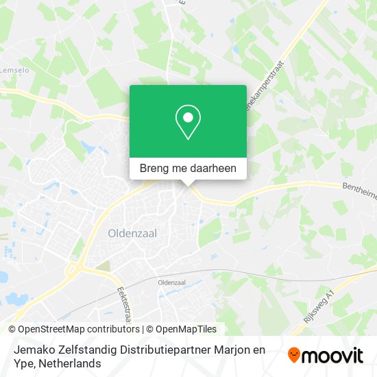 Jemako Zelfstandig Distributiepartner Marjon en Ype kaart