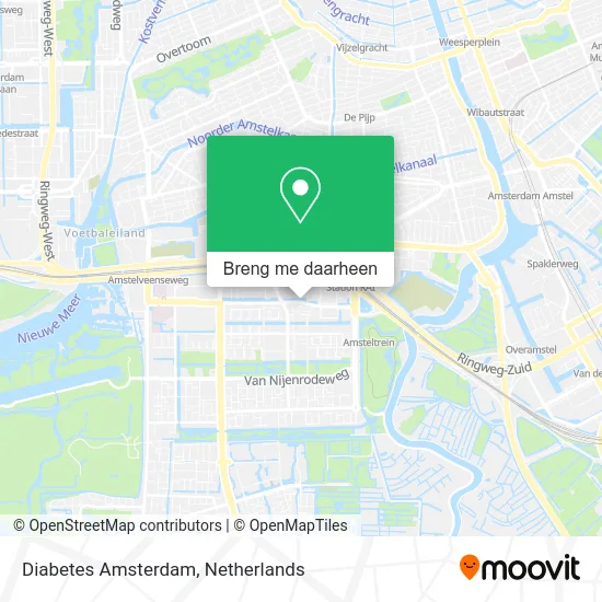 Diabetes Amsterdam kaart