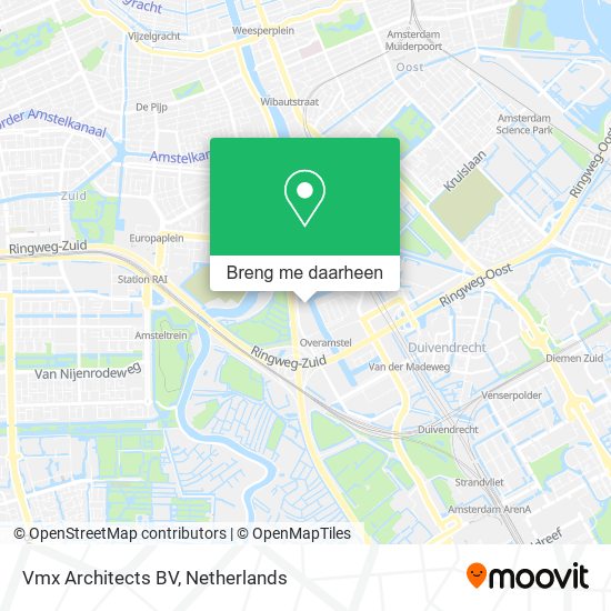 Vmx Architects BV kaart