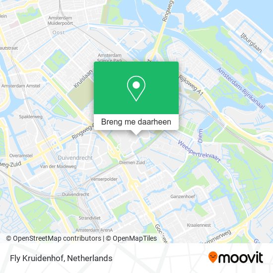 Fly Kruidenhof kaart