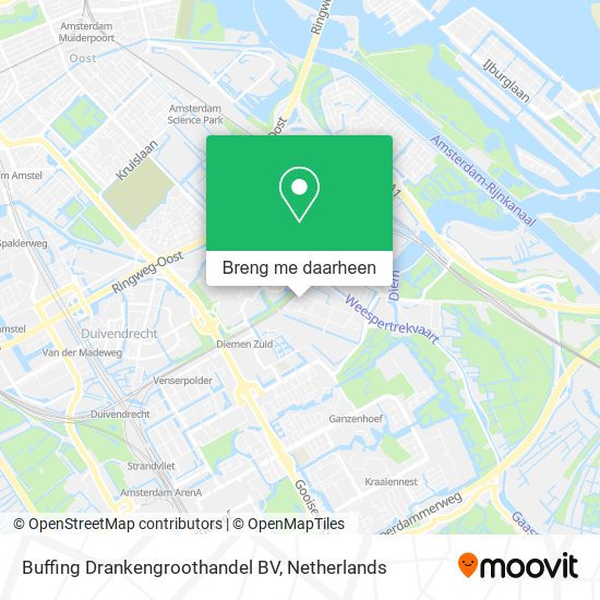 Buffing Drankengroothandel BV kaart