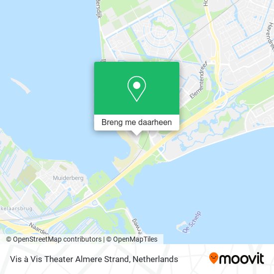 Vis à Vis Theater Almere Strand kaart