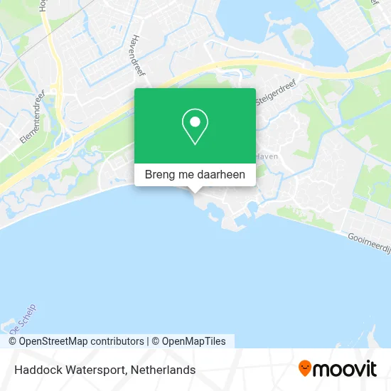 Haddock Watersport kaart