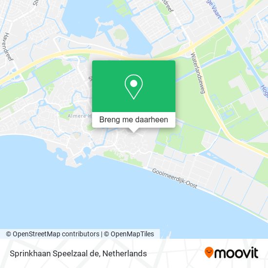 Sprinkhaan Speelzaal de kaart