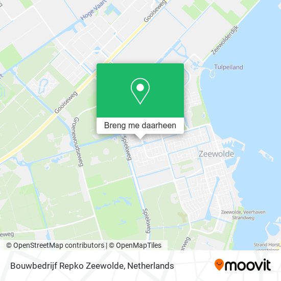 Bouwbedrijf Repko Zeewolde kaart