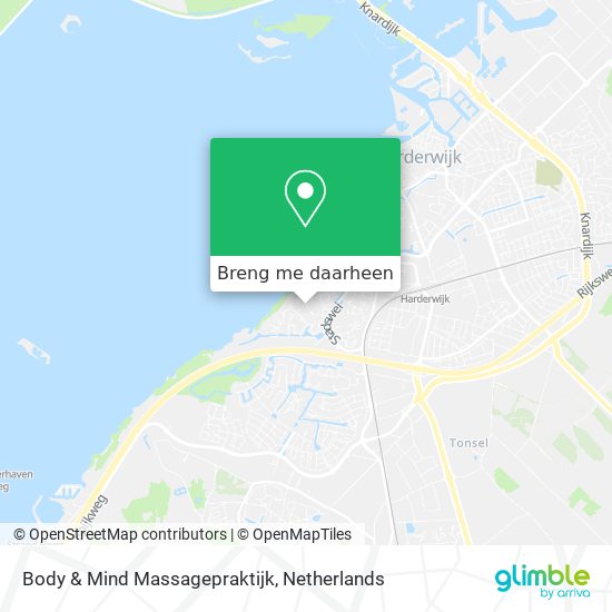 Body & Mind Massagepraktijk kaart