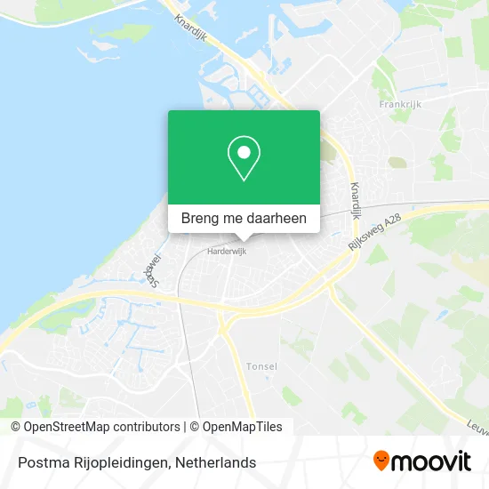 Postma Rijopleidingen kaart