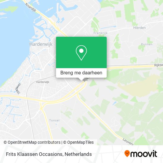 Frits Klaassen Occasions kaart