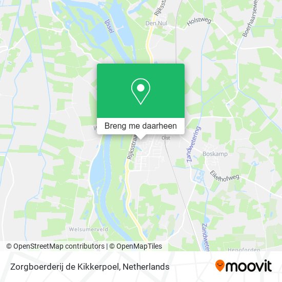 Zorgboerderij de Kikkerpoel kaart