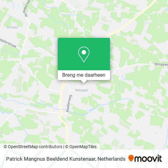 Patrick Mangnus Beeldend Kunstenaar kaart