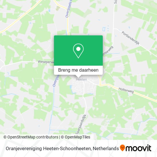 Oranjevereniging Heeten-Schoonheeten kaart